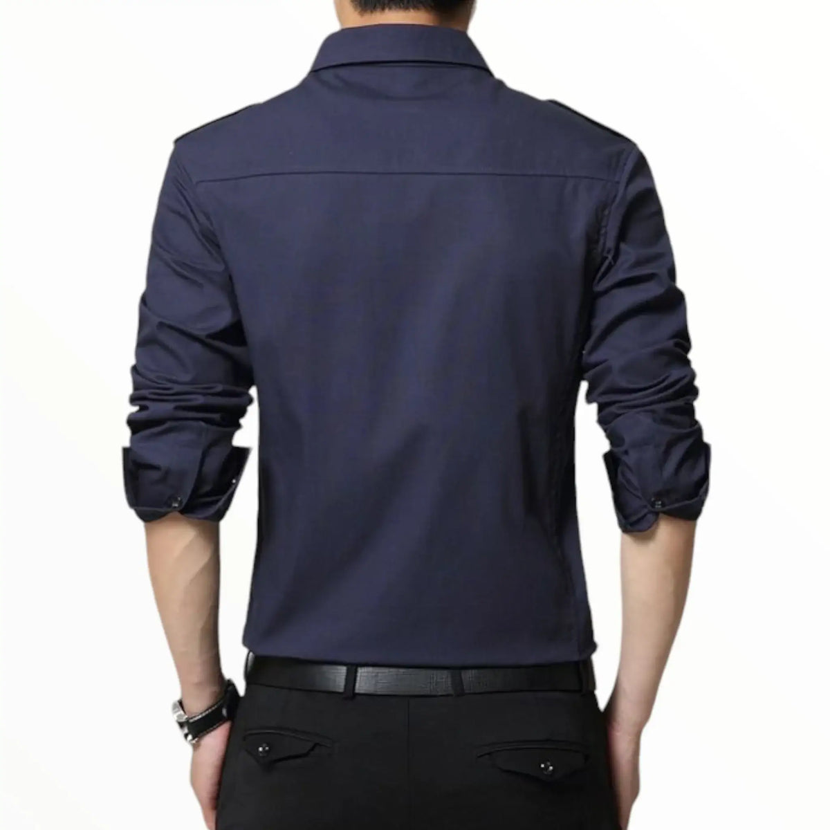 Chemise militaire homme style army avec épaulettes
