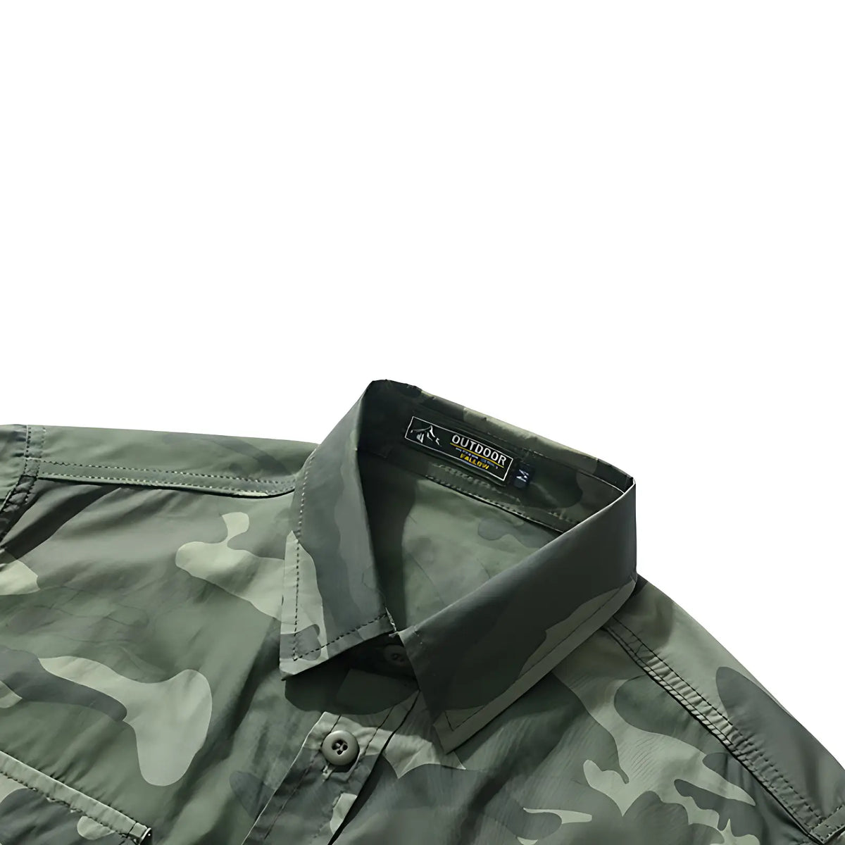 Chemise militaire en coton à poches à rabat