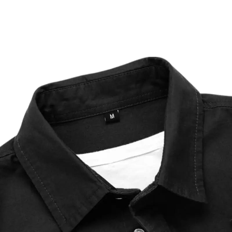 Chemise militaire noire