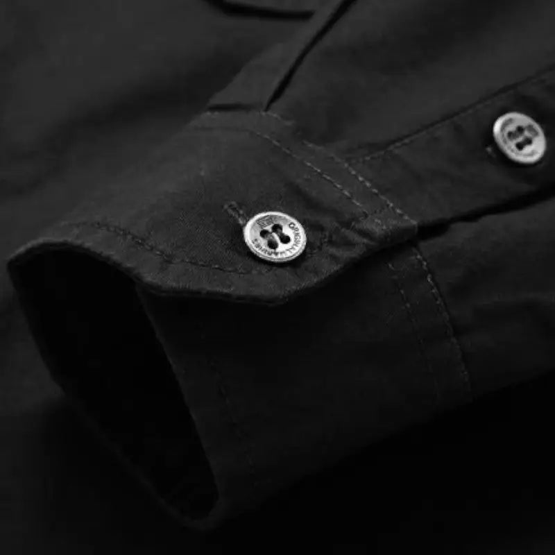 Chemise militaire noire