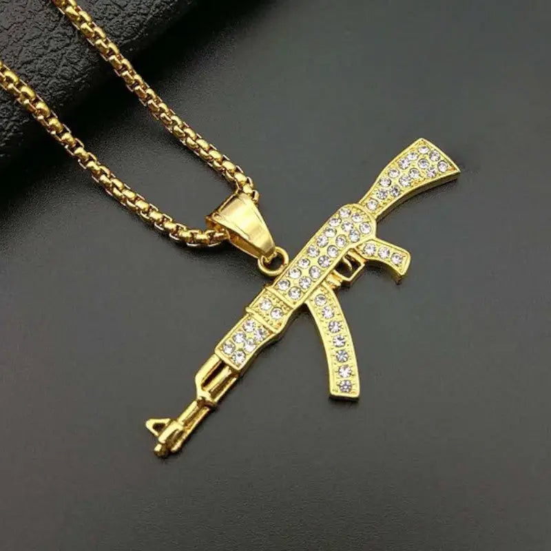 COLLIER MILITAIRE - AK-47 (OR)