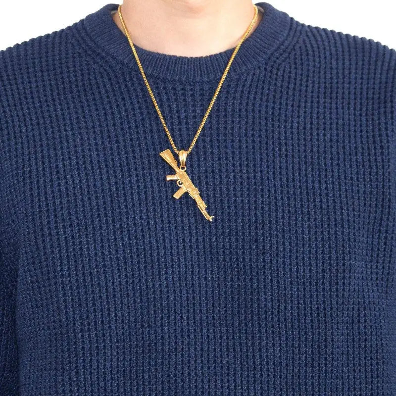 COLLIER MILITAIRE - AK-47 (OR)