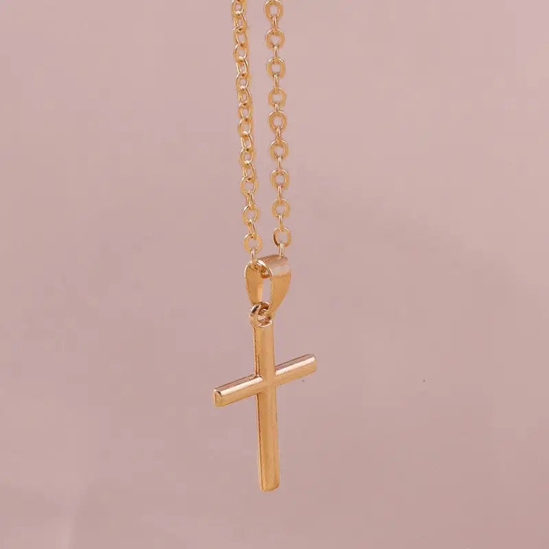 COLLIER MILITAIRE CROIX - ACIER INOXYDABLE