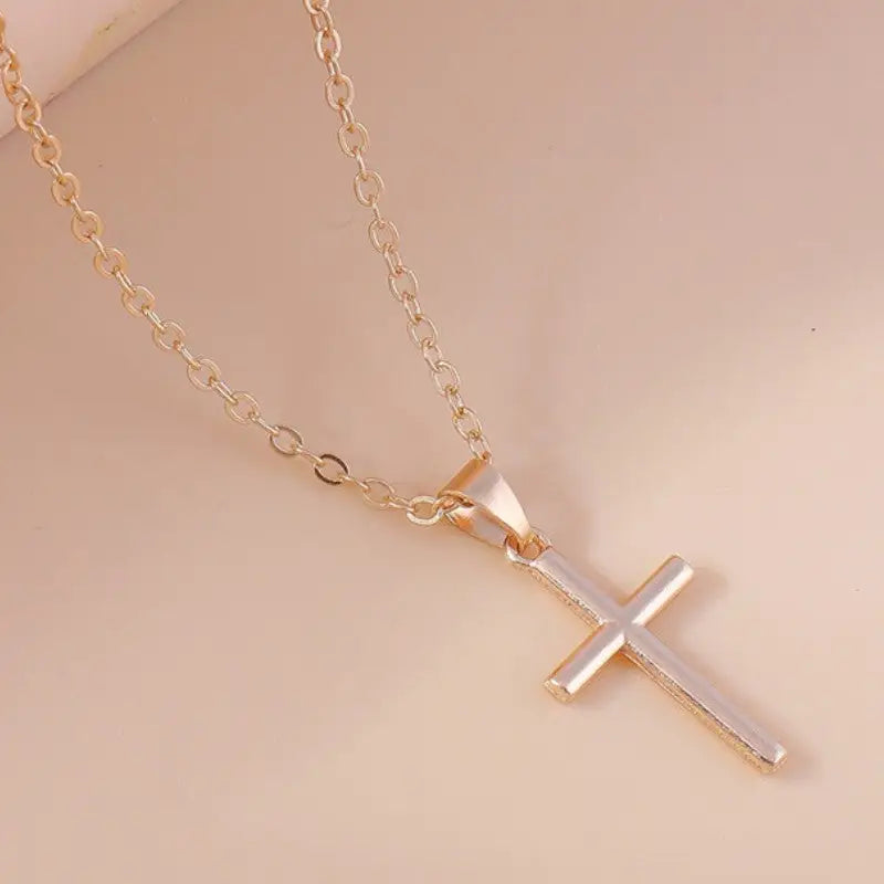 COLLIER MILITAIRE CROIX - ACIER INOXYDABLE