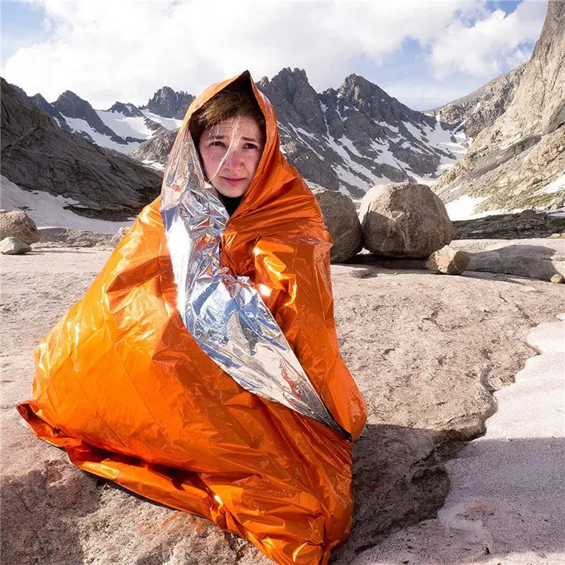 Couverture de survie d’urgence anti-soleil