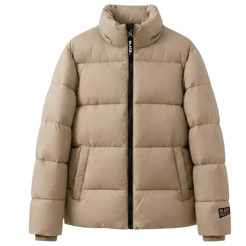 Doudoune beige femme courte