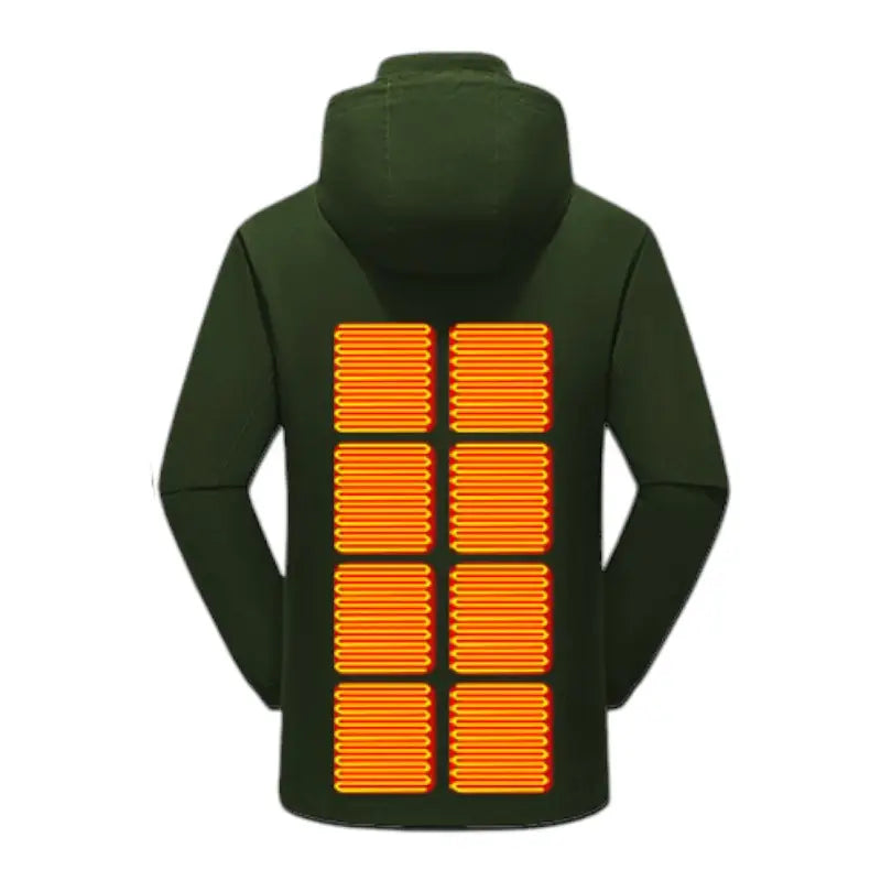 Doudoune chauffante doublé polaire homme