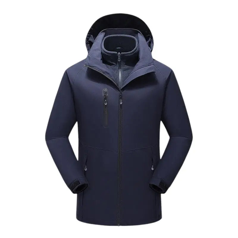 Doudoune chauffante doublé polaire homme