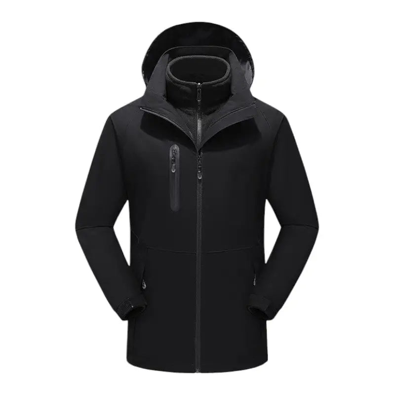 Doudoune chauffante doublé polaire homme