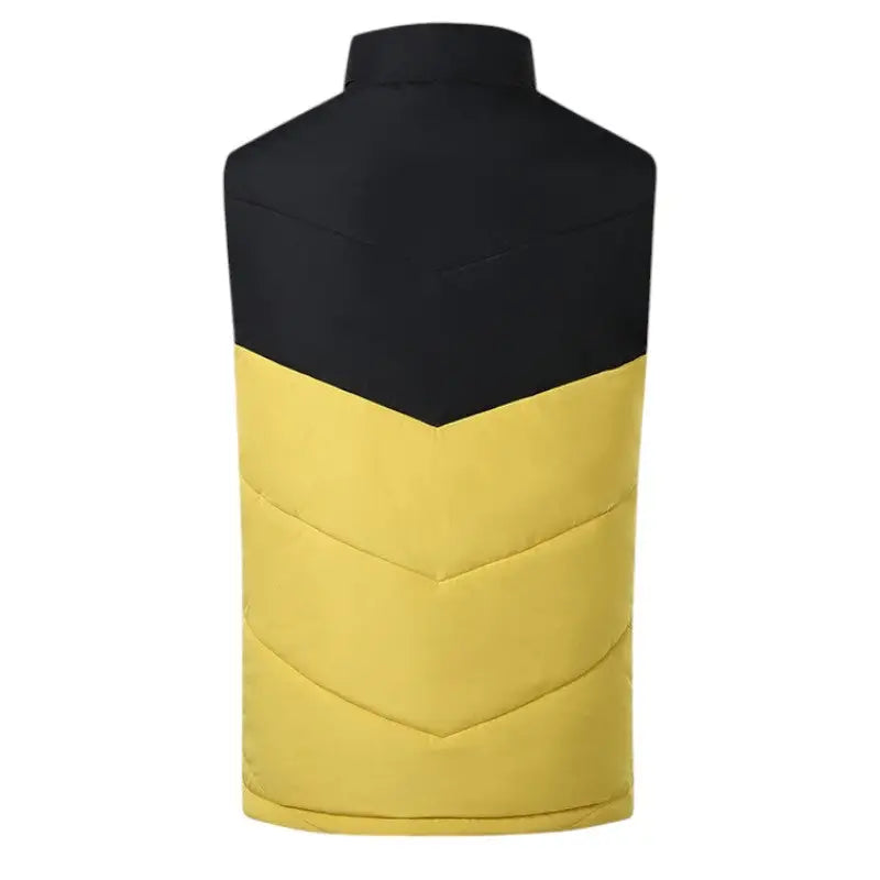 Doudoune chauffante jaune