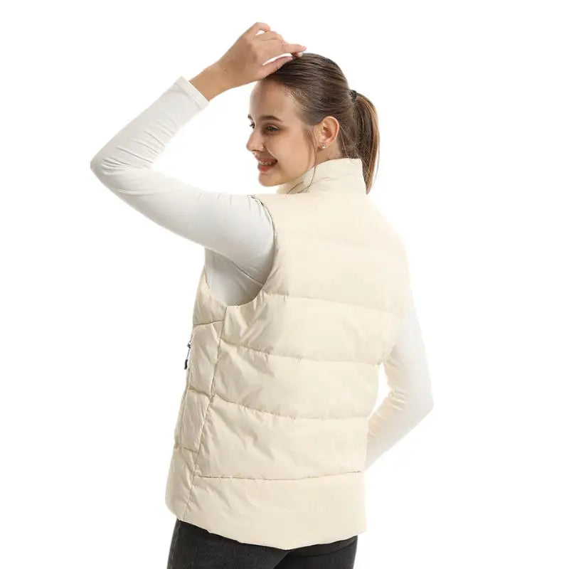 Doudoune gilet chauffante femme