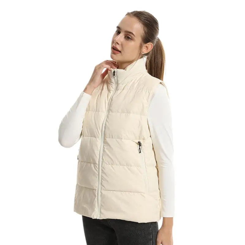Doudoune gilet chauffante femme