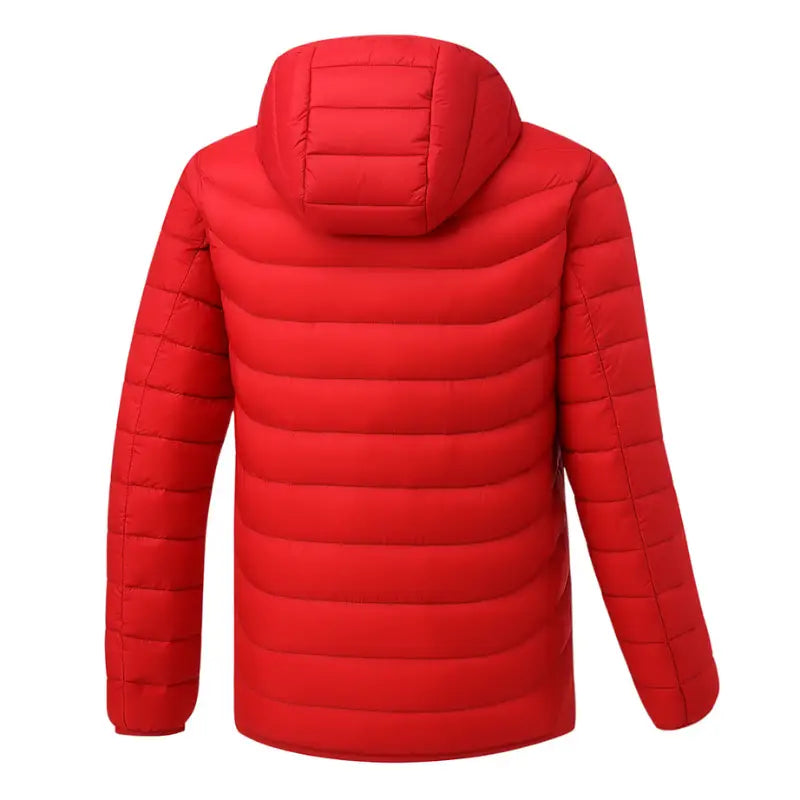 Doudoune homme chauffante rouge