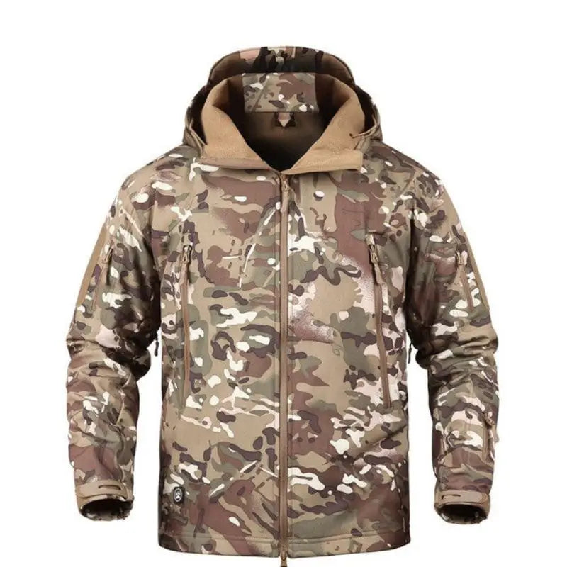 Doudoune militaire camouflage en polyester