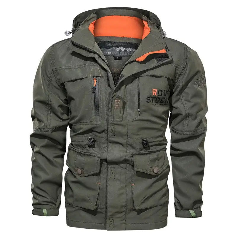 PARKA MILITAIRE TRÈS CHAUDE DOUBLÉE POLAIRE