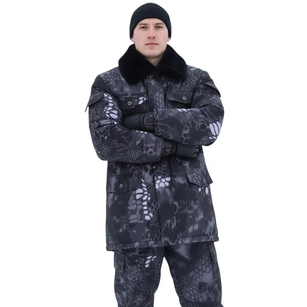 Parka militaire homme col fourré