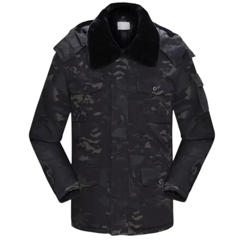 Parka militaire homme col fourré