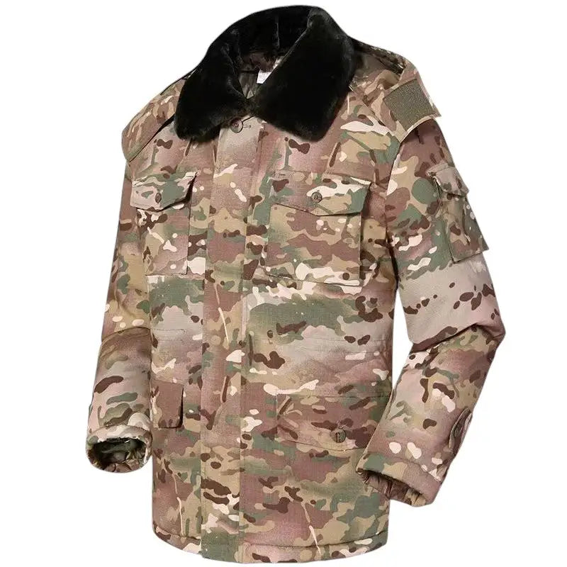 Parka militaire homme col fourré