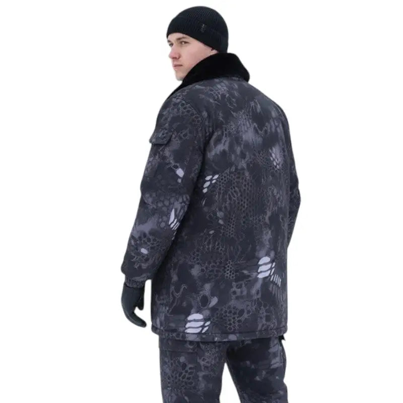 Parka militaire homme col fourré