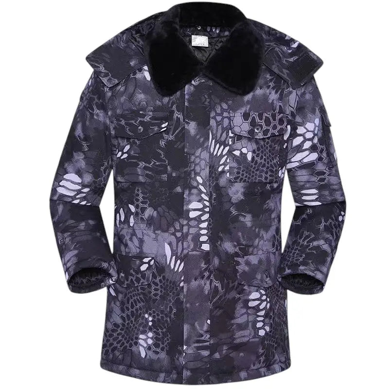 Parka militaire homme col fourré