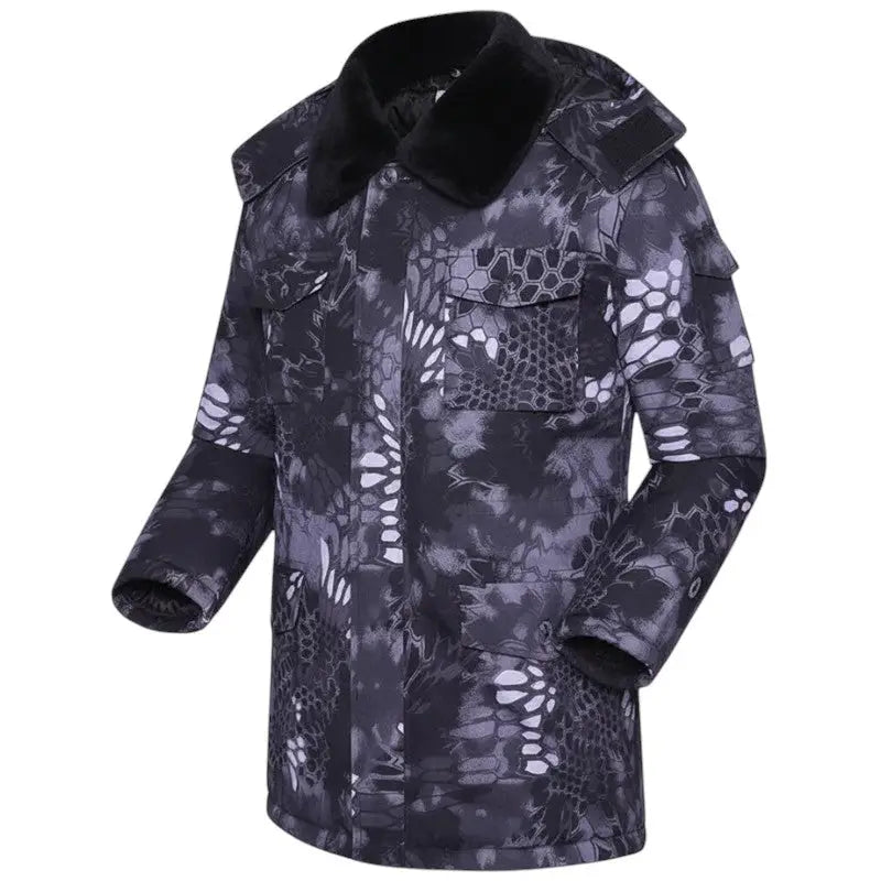 Parka militaire homme col fourré