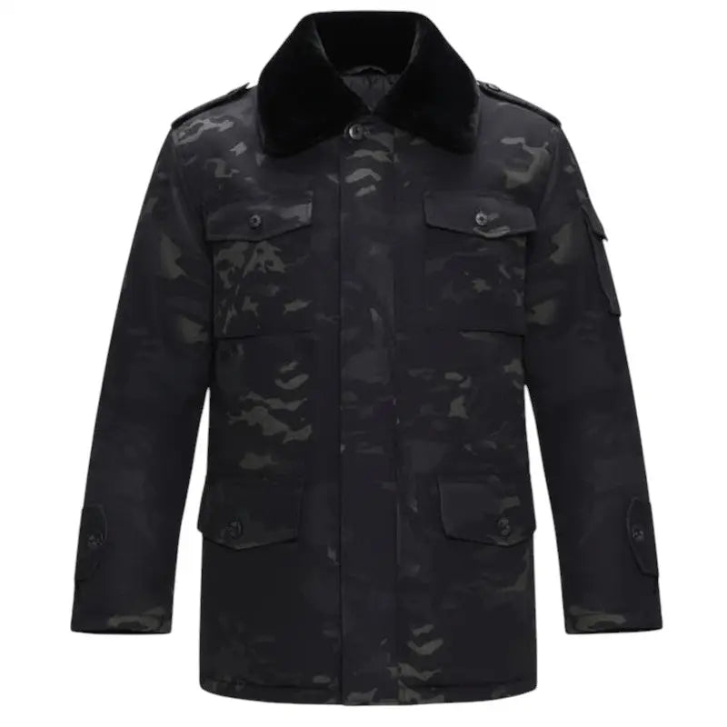 Parka militaire homme col fourré