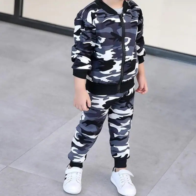 Ensemble sweat militaire garcon