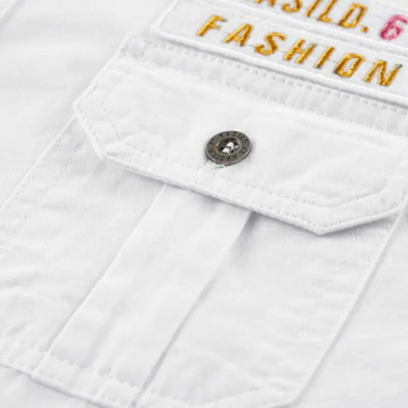 Chemise militaire blanche homme