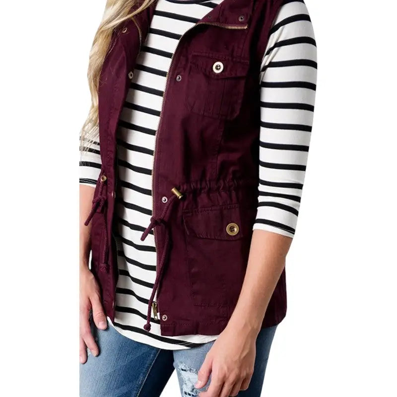Femme veste militaire