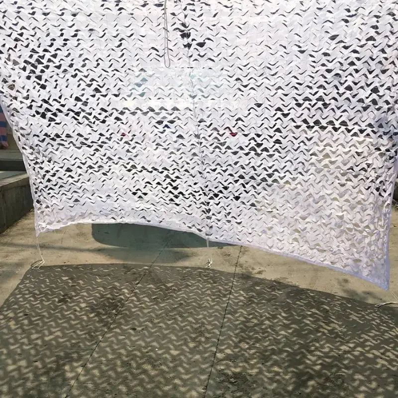 Filet camouflage blanc pour pergola