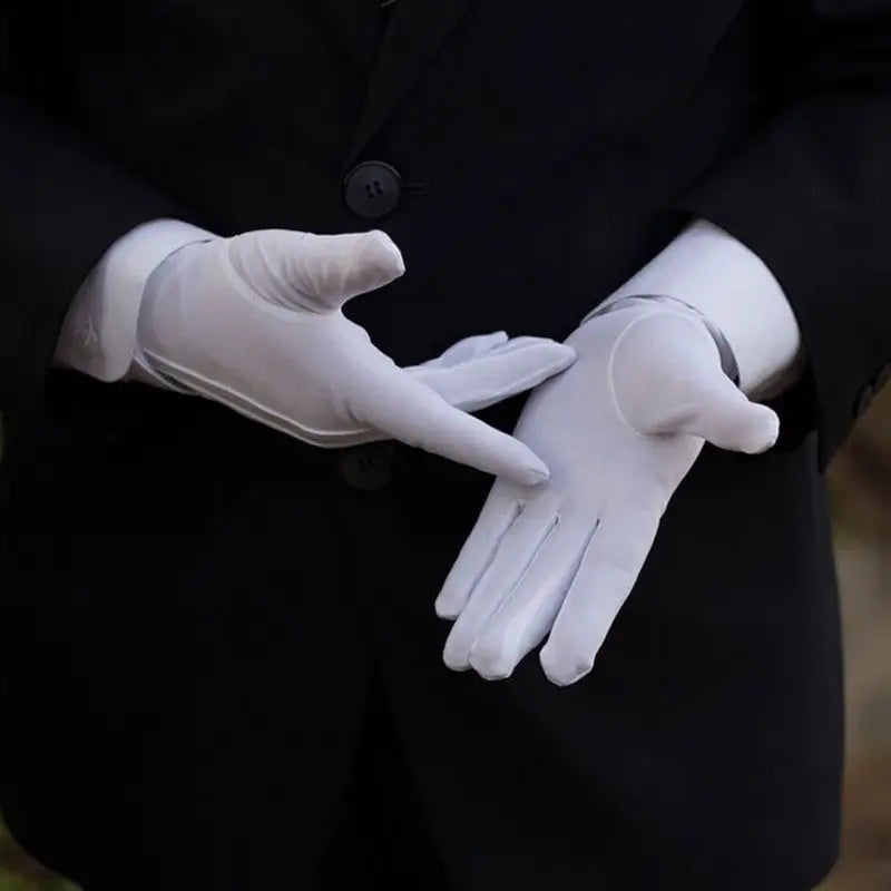 Gant blanc militaire