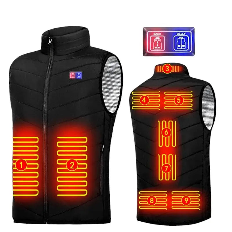 Gilet chauffant intelligent homme
