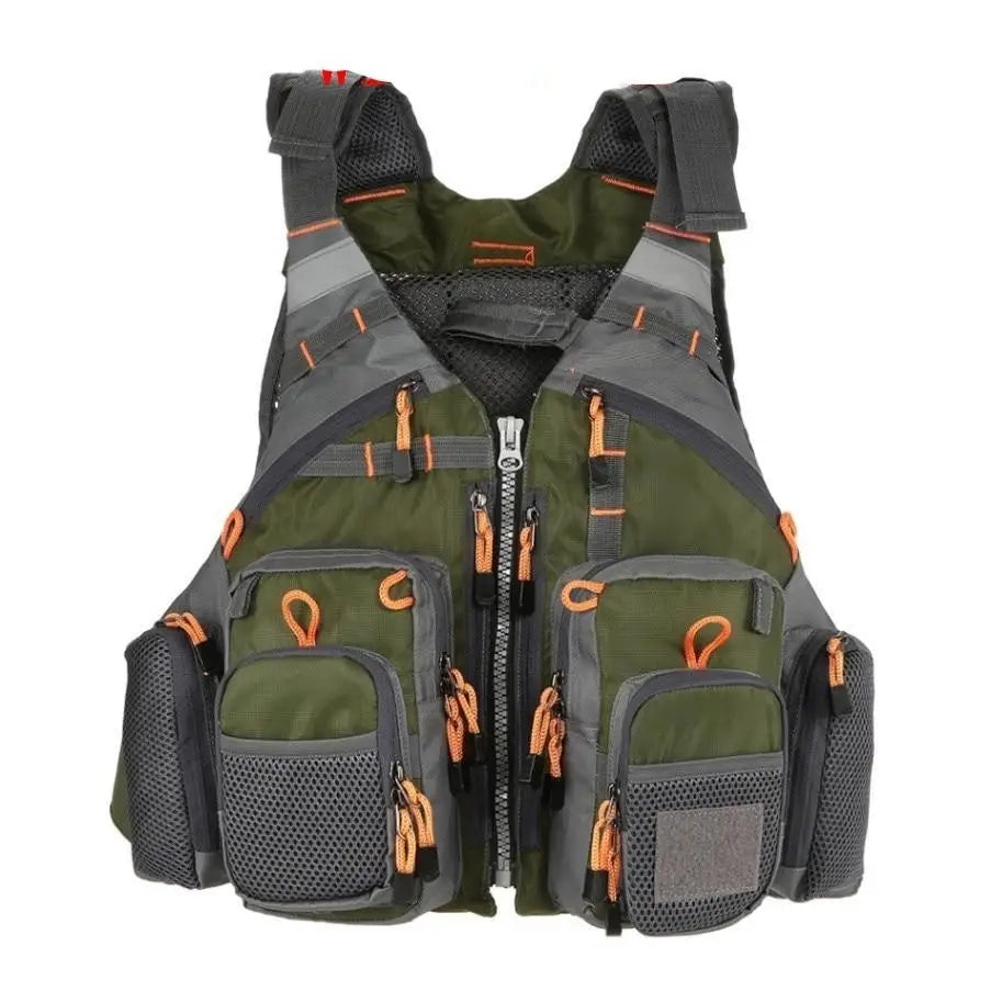 Gilet de pêche à la mouche multi-poches
