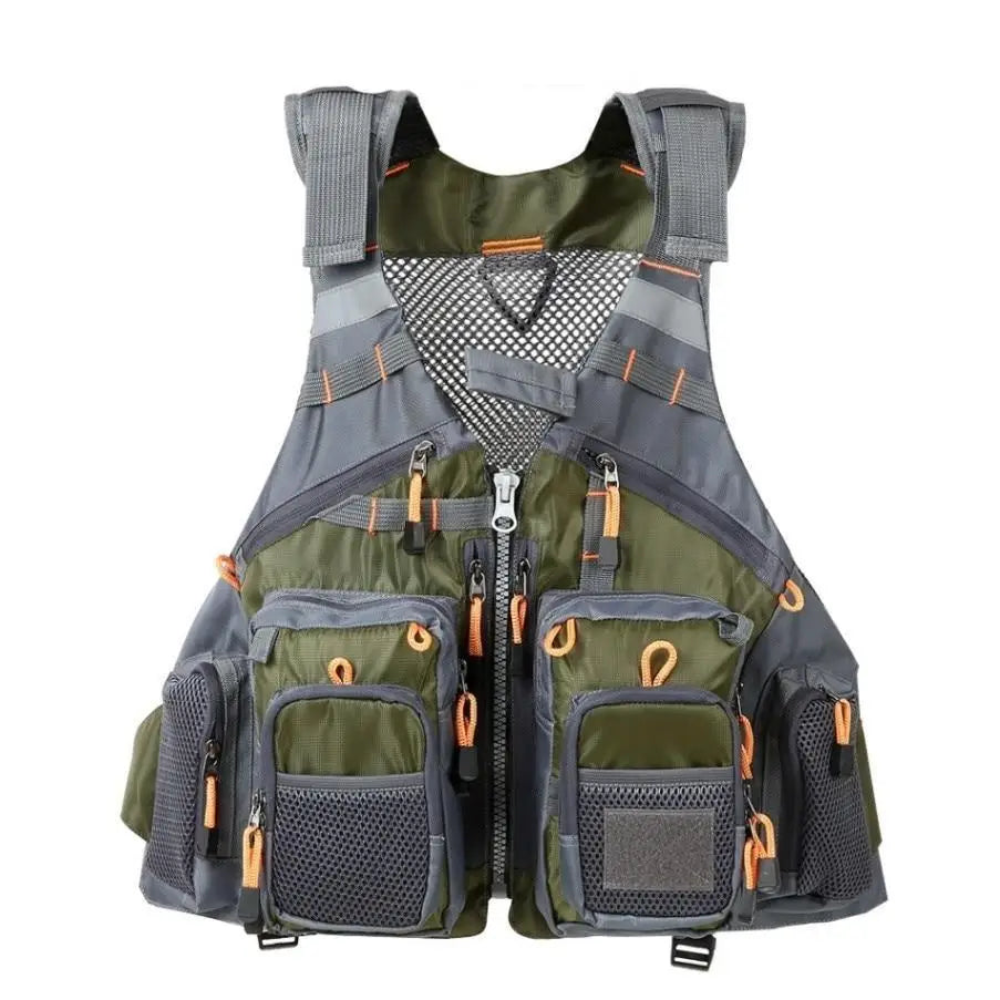 Gilet de pêche à la mouche multi-poches