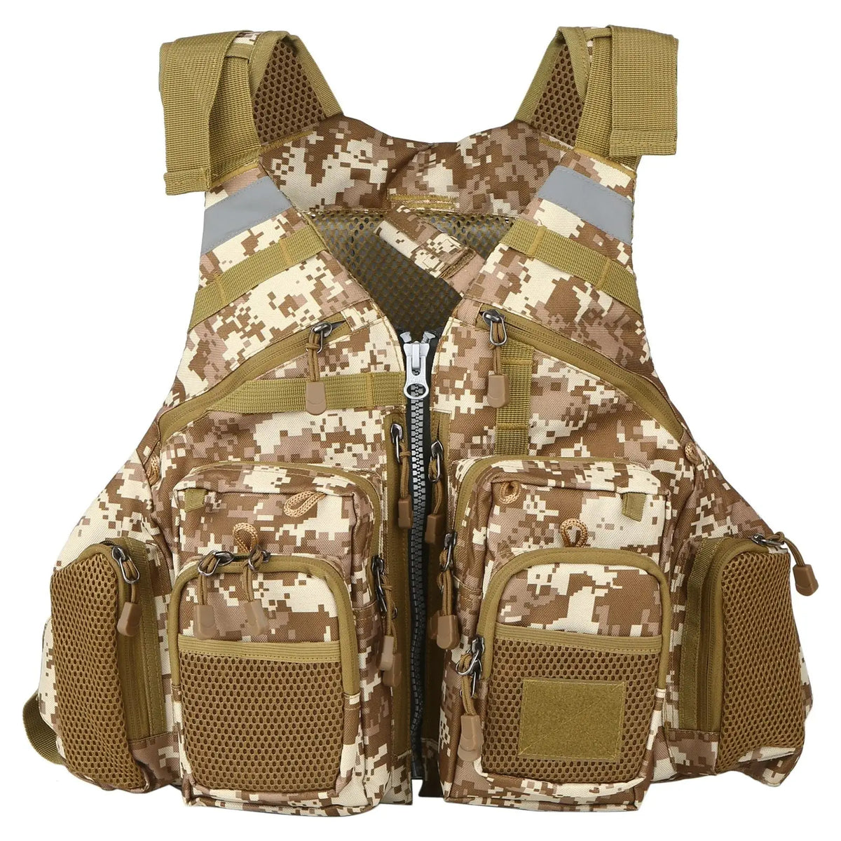 Gilet de pêche à la mouche multi-poches