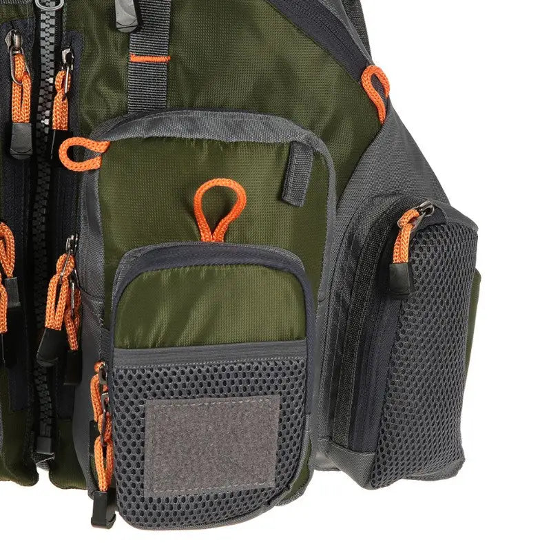 Gilet de pêche à la mouche multi-poches