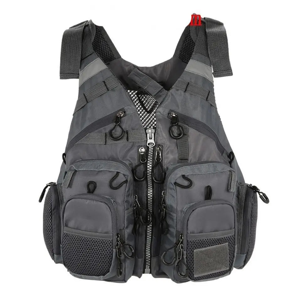 Gilet de pêche à la mouche multi-poches