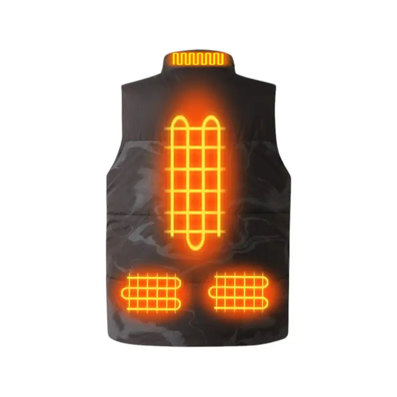 Gilet chauffant matelassé homme