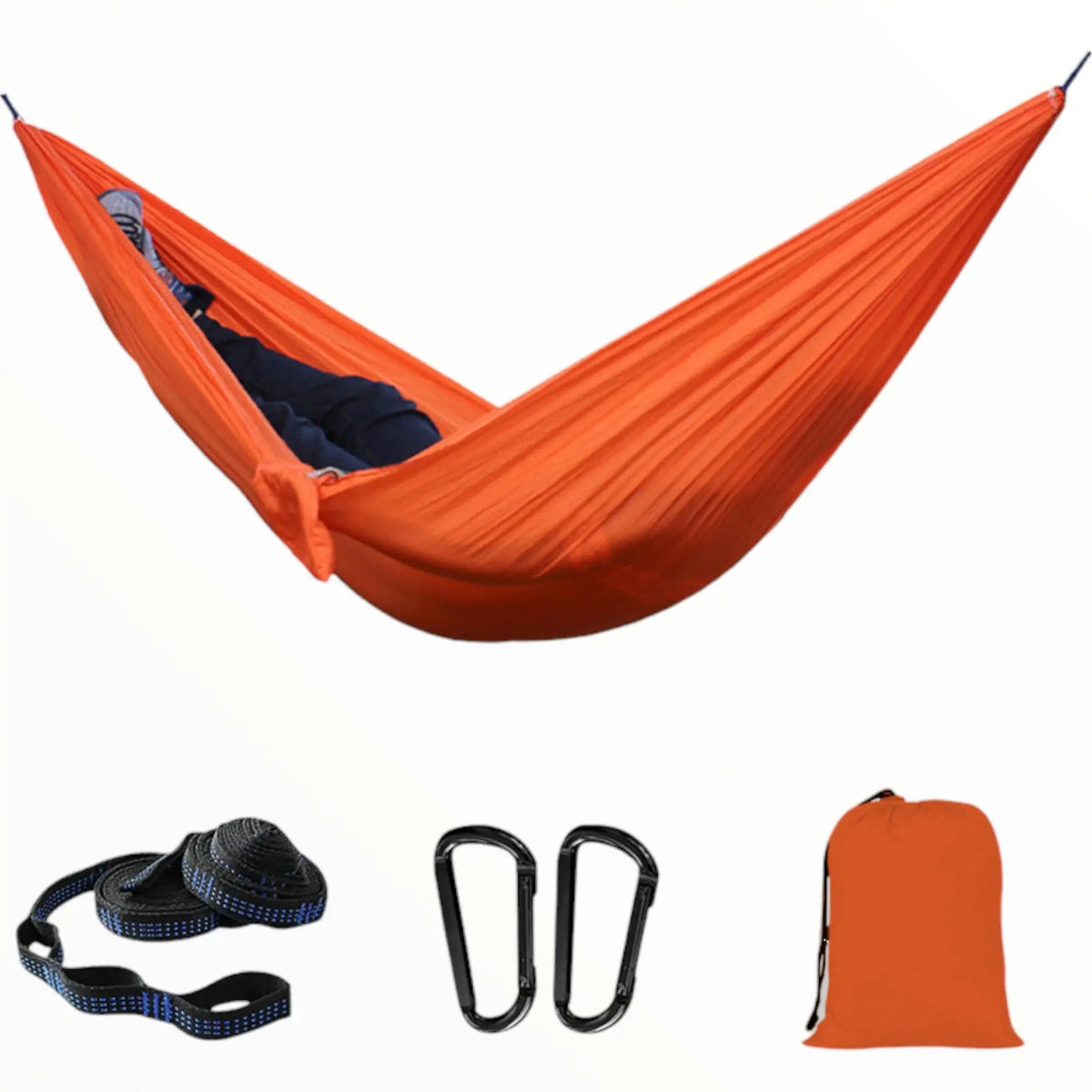 HAMAC TOILE PARACHUTE SOLIDE EN DIFFERENTS COLORIS