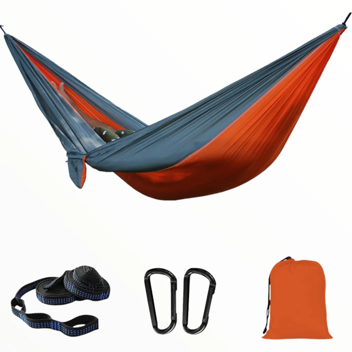 HAMAC TOILE PARACHUTE SOLIDE EN DIFFERENTS COLORIS