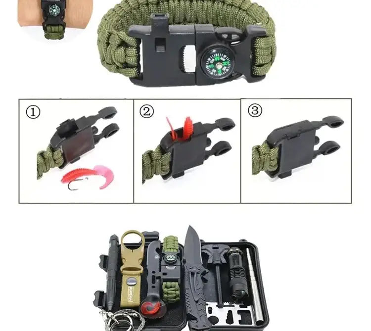 KIT DE SURVIE - KIT D’URGENCE 12 EN 1