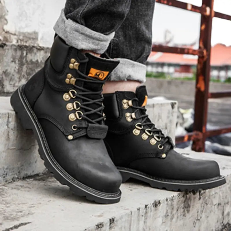 Bottines homme cuir nubuck