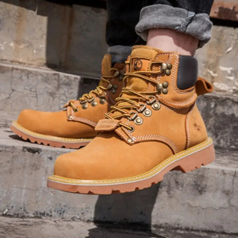 Bottines homme cuir nubuck