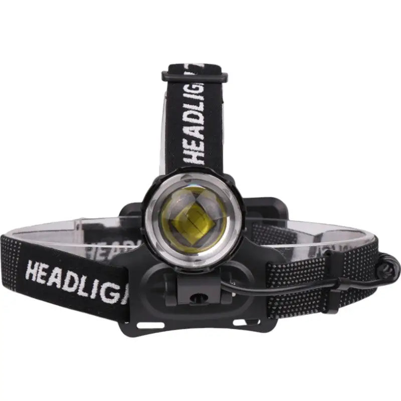 Lampe frontale rechargeable LED à bandeau ajustable