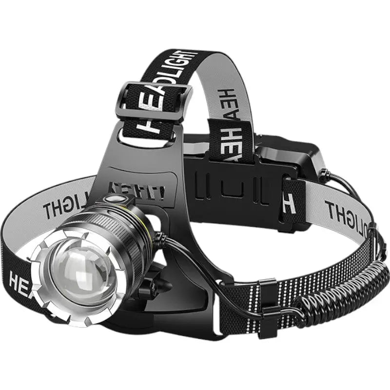 Lampe frontale rechargeable LED à bandeau ajustable