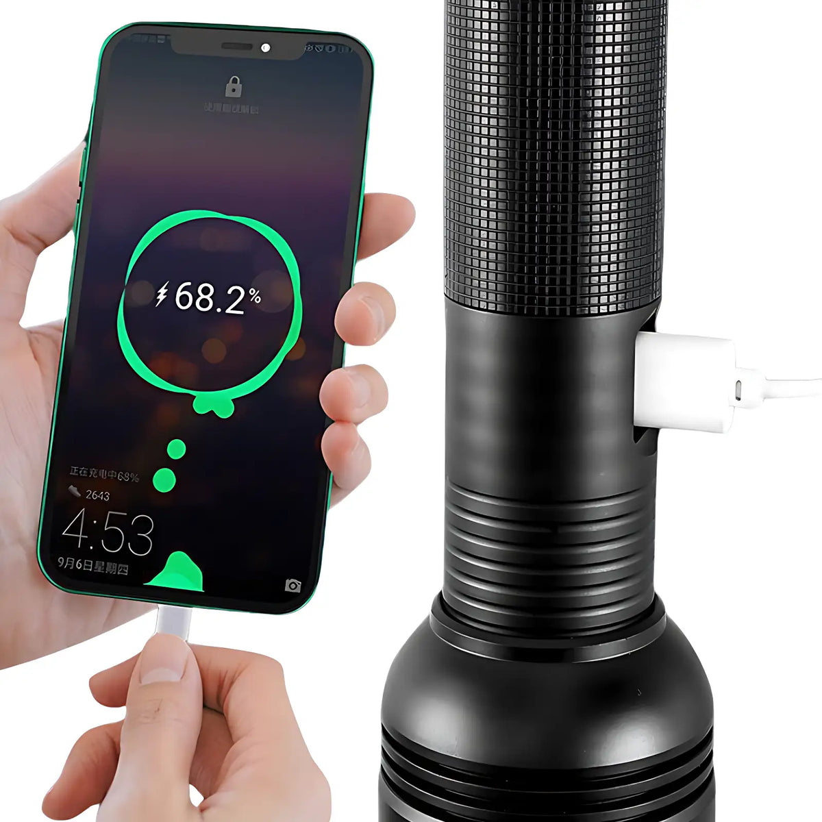 Lampe torche led aluminium