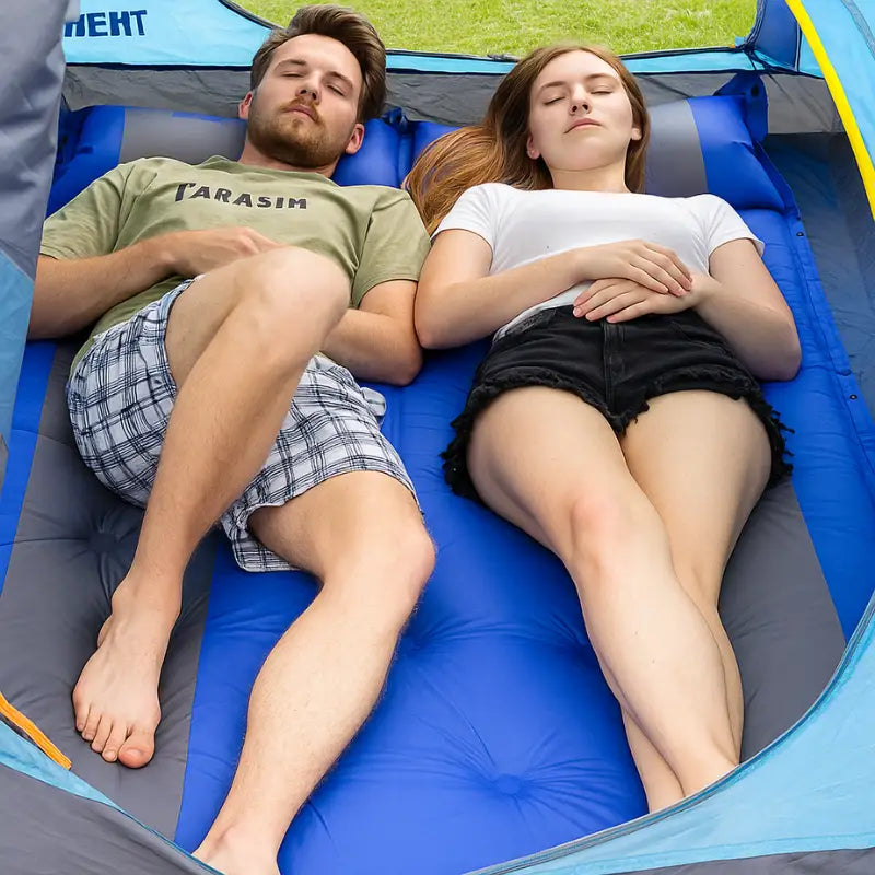 Matelas de camping gonflable 2 personnes