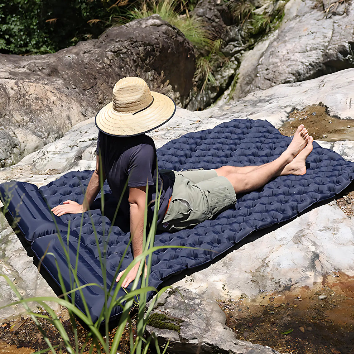 Matelas de sol double camping