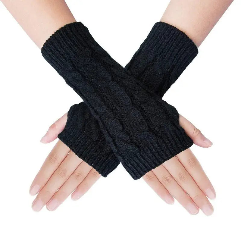 Mitaine femme tricot