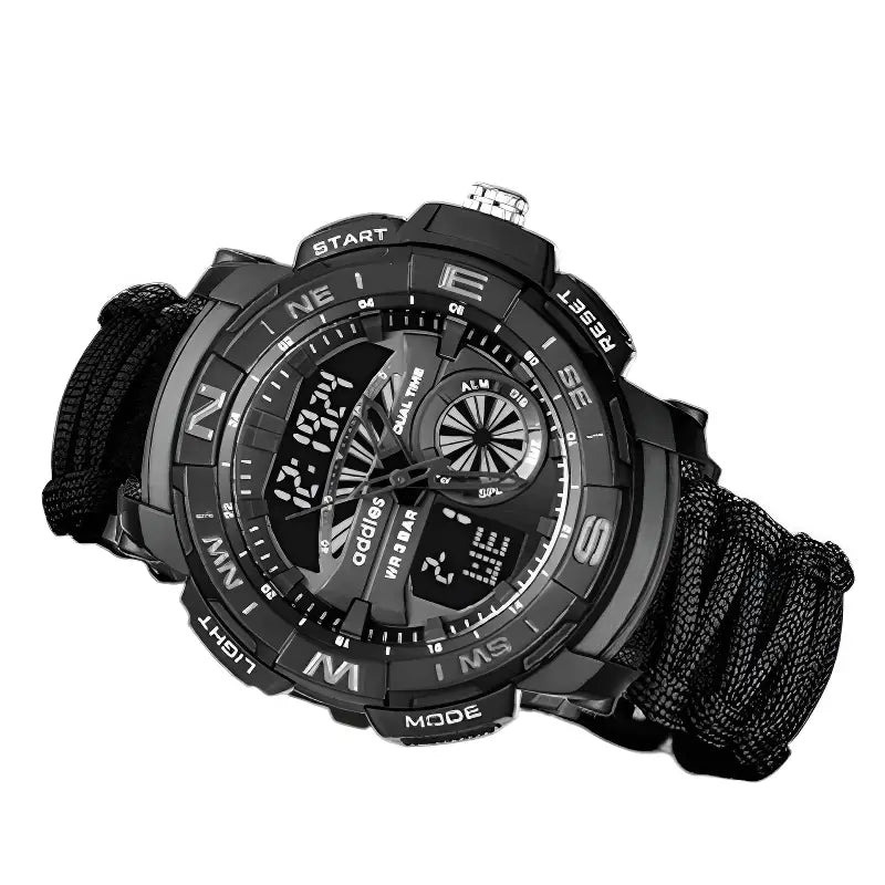 Montre militaire double affichage analogique et digital
